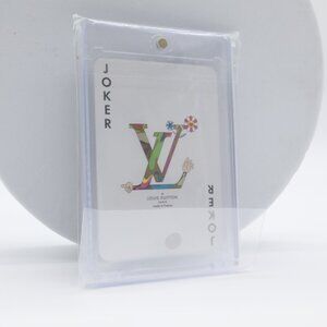 Louis Vuitton Murakami Black Monogram Playing Card "Joker" with Case